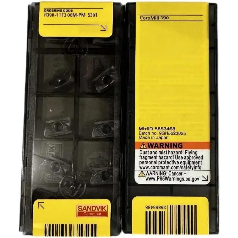 

Original Sandvik / R390-11T308M-PM S30T / CNC lathe carbide blade 10 PCS