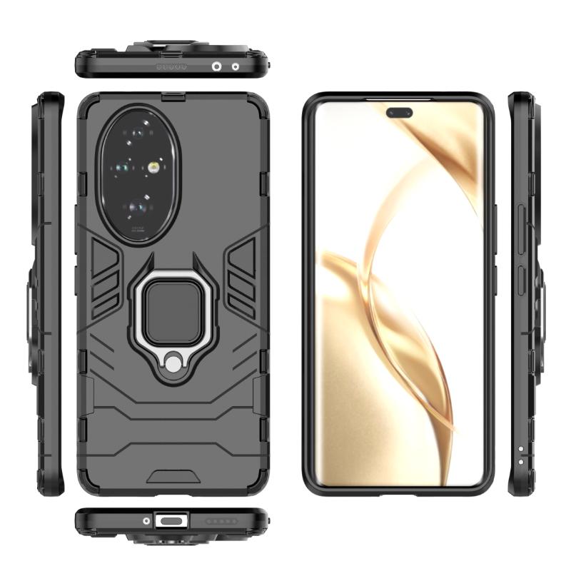 For Huawei Honor 200 Pro 5g Back Cover Phone Case Shockproof Armor Anti-Fall Metal Ring Holder Magnetic Protect Funda Coque Case
