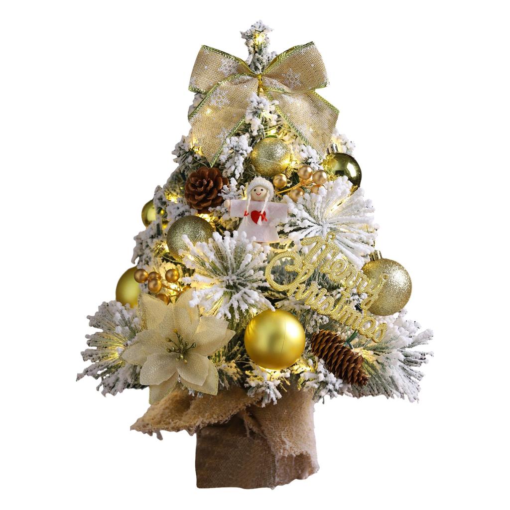 Christmas Tree Table Ornaments, Christmas Atmosphere Gifts With Lights, Christmas Party Decorations
