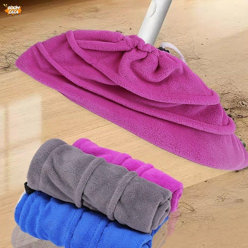 Reusable Broom Cover Drawstring Floor Cleaning Towel Durable Floor Mop Covers  Cleaning Accessories