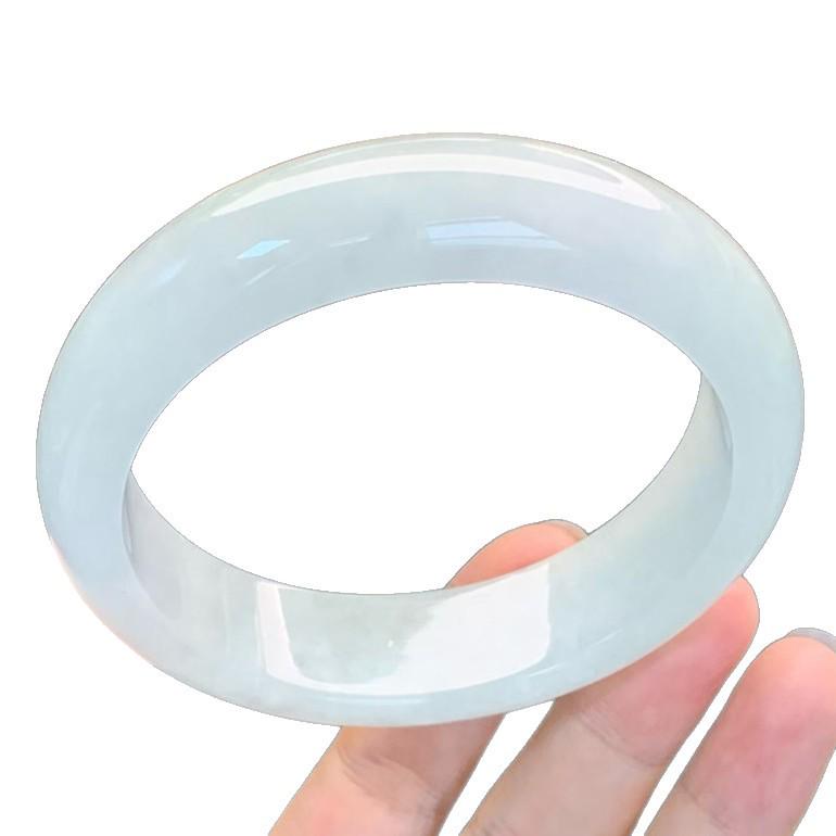 Myanmar Natural Jade Ice-Glazed Bracelet with Certificate - Free Shipping with SF Express