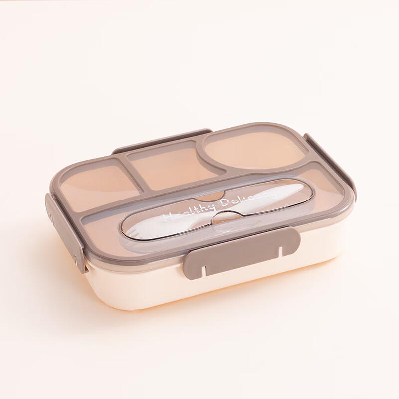 ZISIZ Rectangular Portable Lunch Box with 304 Stainless Steel Liner (2-Pack)