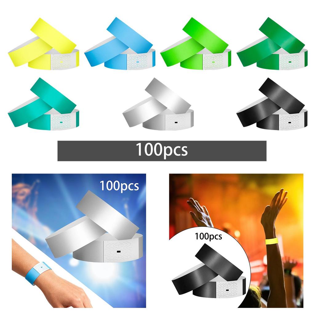 Synthetic PP Wrist Band Disposable Name Tag Bracelet for Large Gatherings Concerts Carnivals Hospital Use