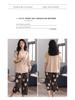 Women's Summer Korean Cartoon Pajama Set - Short-Sleeved Top with Seven-Point Pants