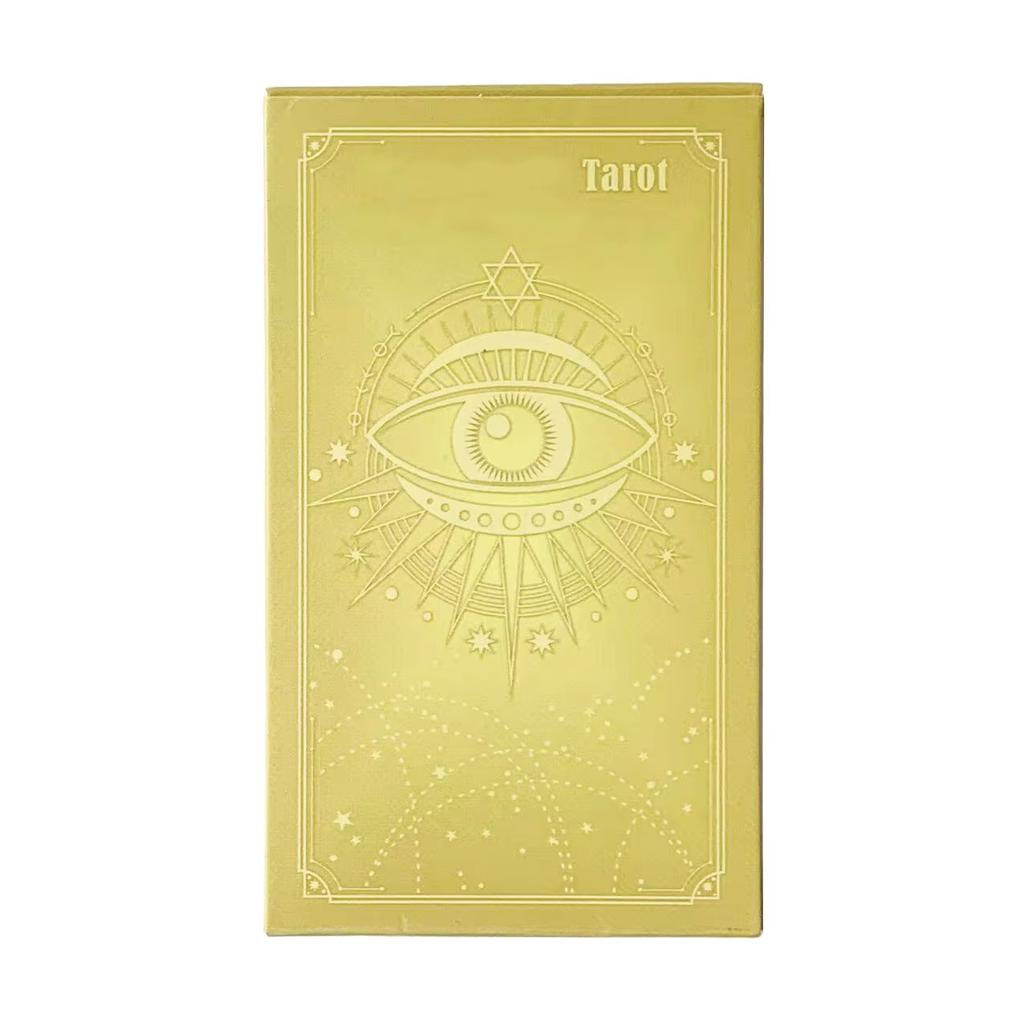 10.3*6cm Zlatý Waite Tarot Španělský Jazyk Español 78 Ks Tarotové Karty Kapesní Vydání