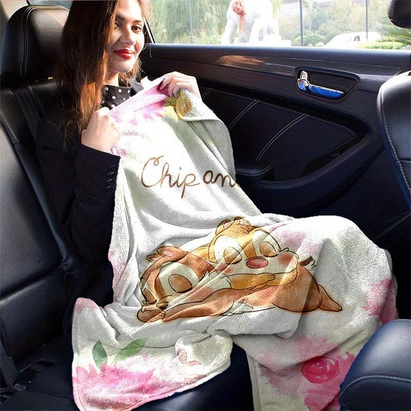 1pc. Cute Chip and Dale Cartoon Blanket, Seasonal Universal, Home Decoration, Throw, Plush Blanket, Soft Flannel Throw Blanket, Versatile &