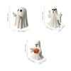 Resin Halloween Middle Finger Ghost Pumpkin Sunglasses Middle Finger Ghost Ornament Cartoon Small