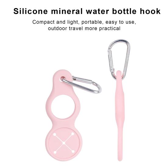Nosič lahví na vodu Závěsná přezka Odolná proti opotřebení Lehká Mini velikost Venkovní cestovní silikonový držák láhve na vodu