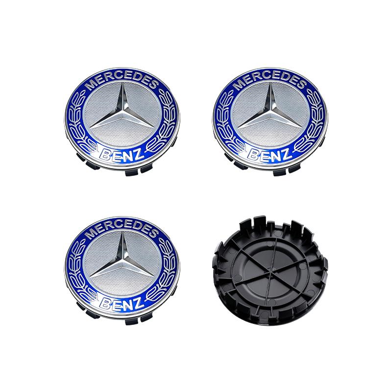 

4PCS 75MM Car Emblem Badge Wheel Center Hub Cap Covers Auto Rim Cover For Mercedes benz AMG W204 W203 W212 W211 W124 W210 GLC GLE E CLA GLA W205