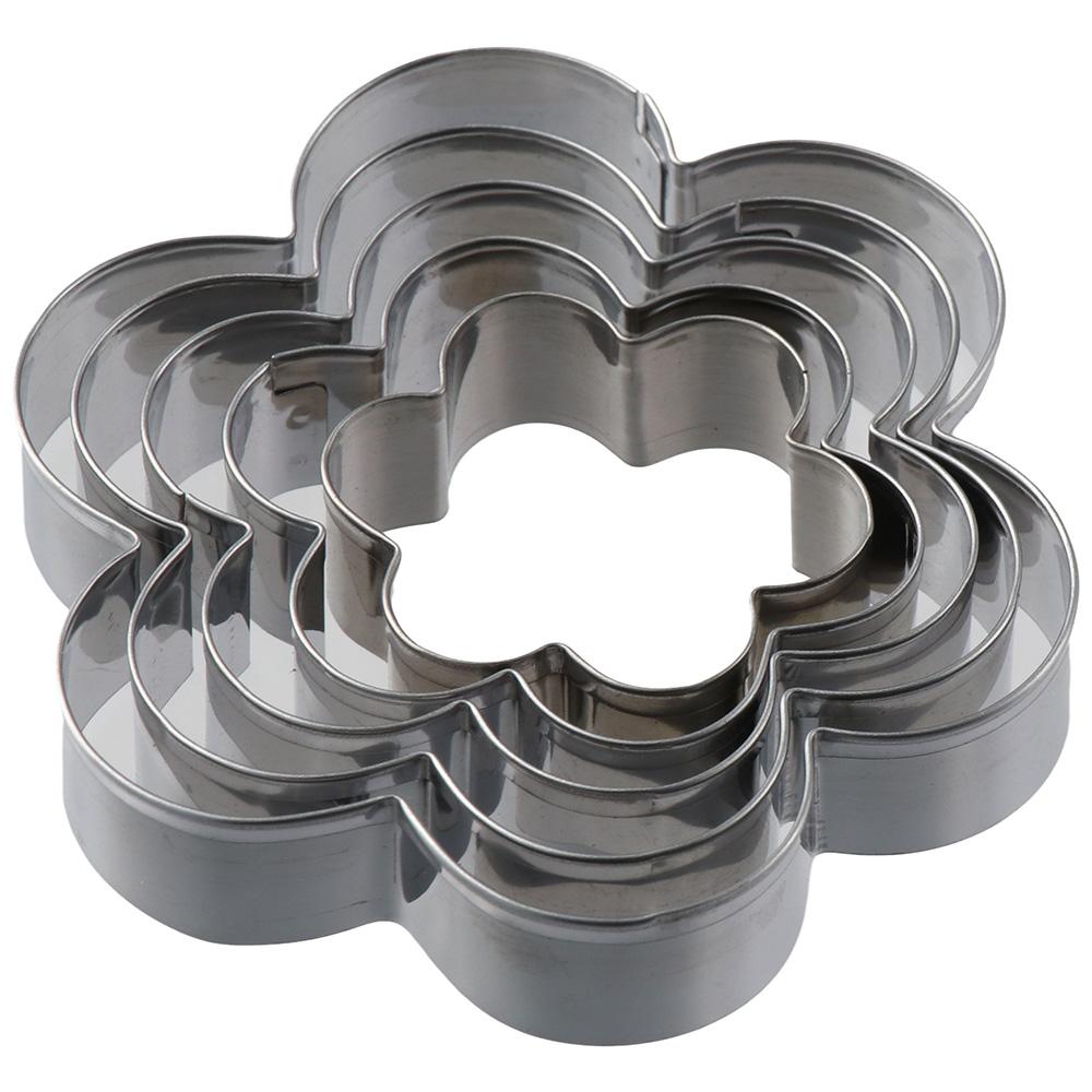 

10 шт. пентаграмма из нержавеющей стали, форма для печенья, цветок, набор форм для выпечки из нержавеющей стали, кухонный набор