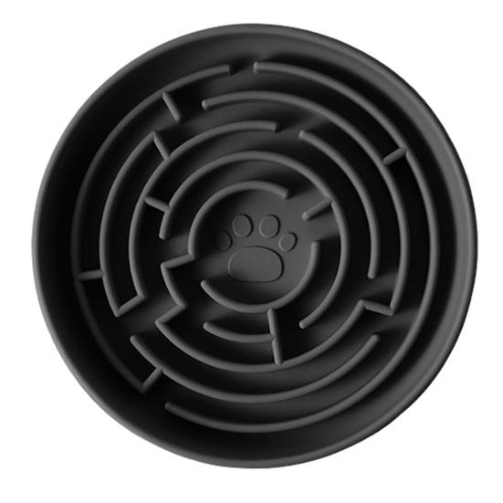 Slow Feeder Dog Bowl, Silicone Maze Slow Feeder Bowl, Prevents Choking, Suction Cup Non-Slip Dog Dish for Small to Large Dogs