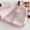 2025 Children's Chinese New Year Retro Jacquard Padded Vest – Winter Outfit for Girls