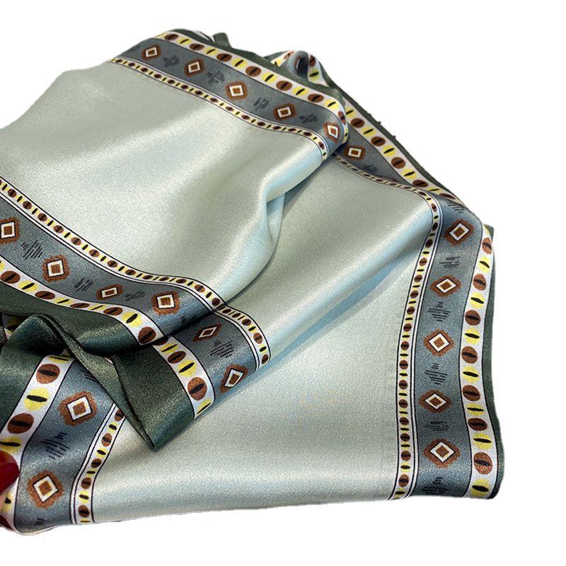 Wiosenny Jedwabny Szal Damski Wiosenny i Jesienny Streamer Kokarda Poczucie Designu Nisza Temperament Krawat