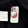 Magnetic Snap-on Phone Case With Mirror Kickstand IPhone 17 Pro Max 16 15 14 13 Drop Protection Soft TPU Gel Cover