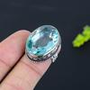Swiss Blue Topaz Gemstone 925 Sterling Silver Gift Jewelry Ring Size 5