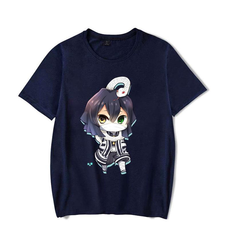 New Fashion Cute Iguro Obanai Printed T-shirts Women Men Shirt Tee Anime Graphic T Shirt Female Casual Top Summer Short Sleeve