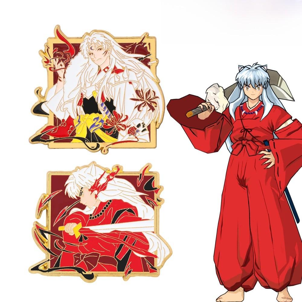 Inuyasha Sesshoumaru Character Chest Badge Alloy Pin For School Bags And Jackets