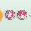 Épingle à Émail Certifiée GYM Cat Club Fesses Généreuses Passionnés de Fitness Broche Revers Sac à Dos Accessoires Bijoux Drôles Cadeau pour Amis