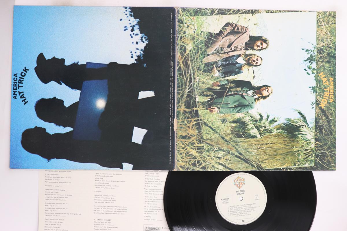 

LP Record AMERICA - Hat Trick P6420W WARNER BROS 1980 Japan Rock Used