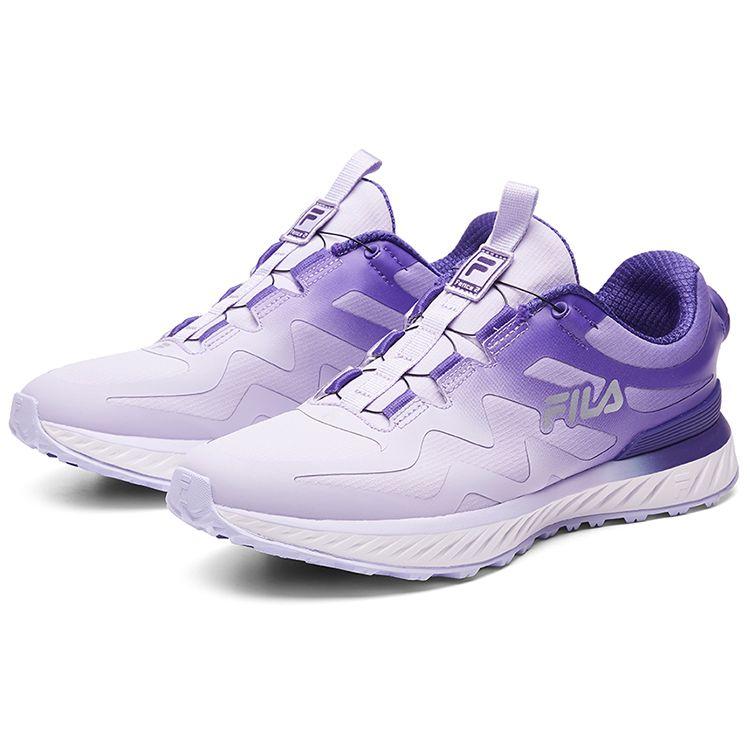 Fila Fence 2 Aurora Fabric TPU Shock Absorbing Wear Resistant Breathable Low Top Running Shoes Women Sneaker Purple A12W042210FPH