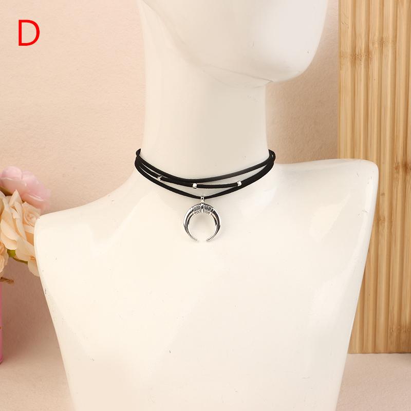 

Retro Brown Black Leather Rope Woven Necklace Bohemian Style Traditional Clothing Choker Jewelry Party Birthday Jewelry Gifts D