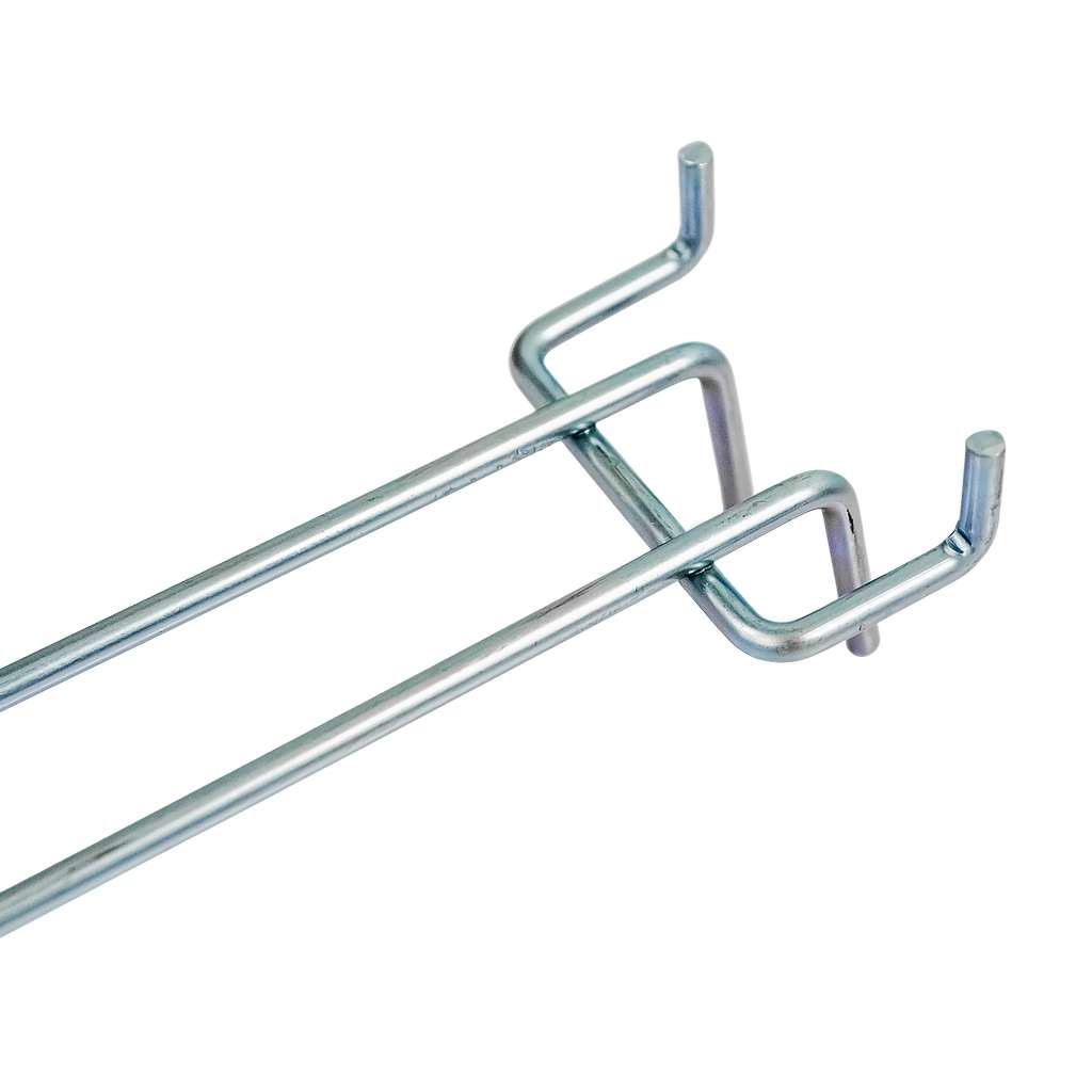 Double hanger for perforation EURO Mega-M L-25cm fi4 zinc N