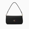 Niche Casual Fashion Versatile Commuting Synthetic Material Handbag Medium Size Women's Space Black