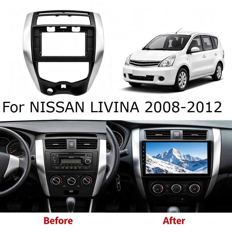 10inch Car Fascia for NISSAN LIVINA 2008-2012 Face Frame Android Versatile Frame Dashboard Panel