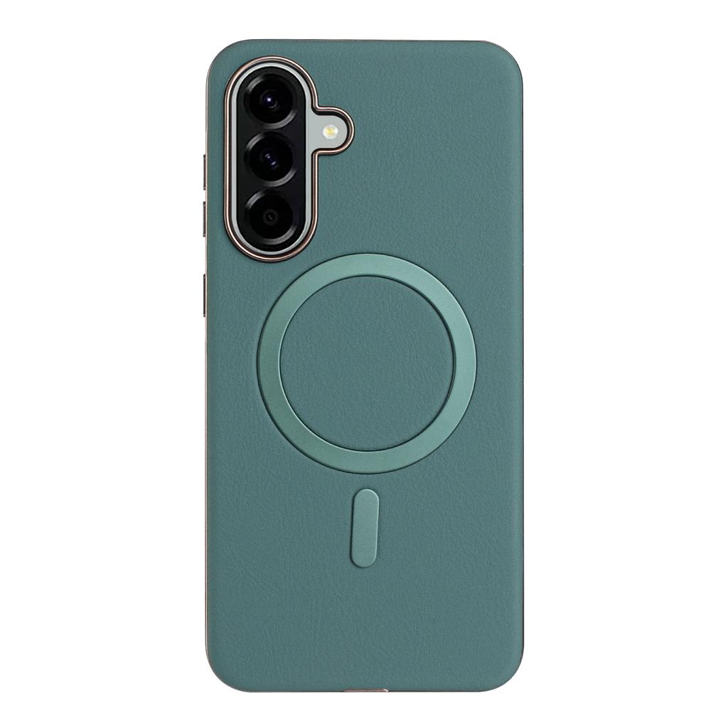 For Samsung Galaxy A56 5G Case BINFEN COLOR BF40 Magnetic Case Electroplated PU + TPU Phone Back Cover