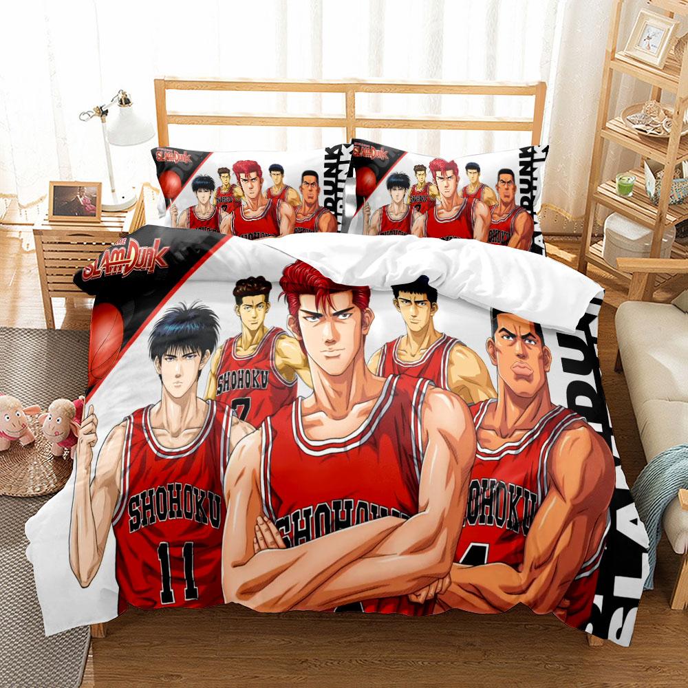 Shohouku High School Basketball Duvet Cover Set King Queen Double Full Twin Single Size Bed Linen Set
