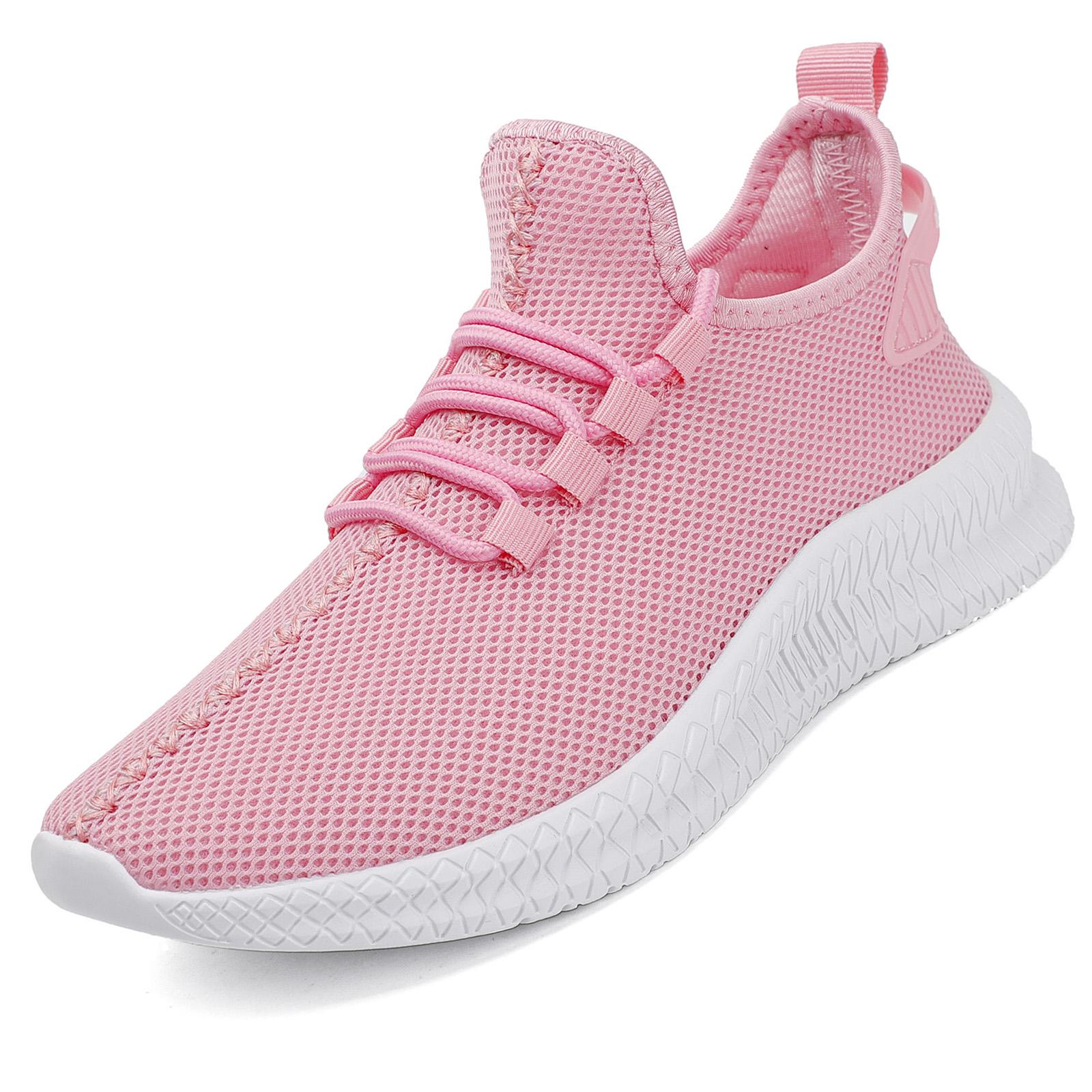 Dames schoenen Vetersluiting Casual schoenen voor dames Sneakers Lavendel Ademend Mesh Sportschoenen Tennis voor dames 39 pink