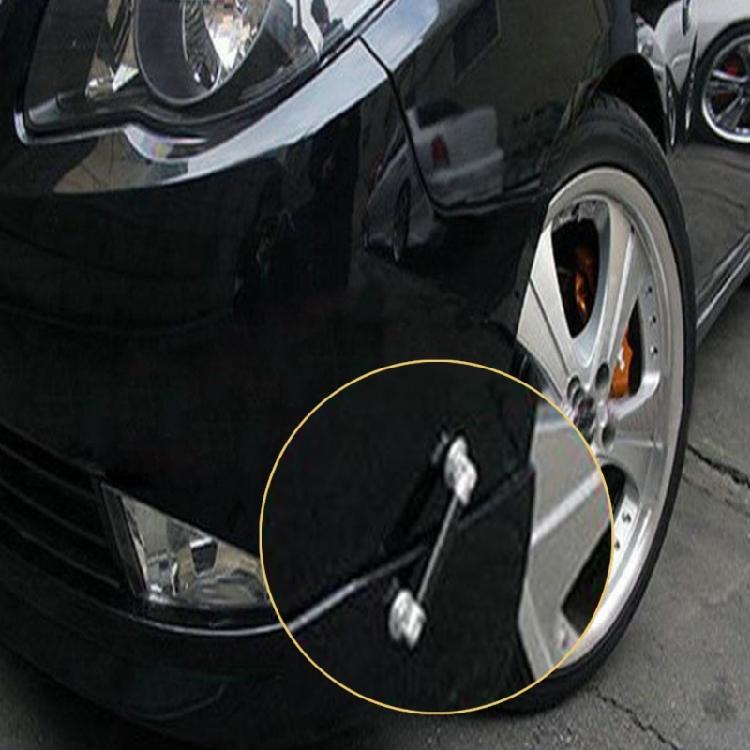 2dílné přední lišty nárazníku pro auto, optimalizující vzhled jízdní dynamiky, vyrobené z hliníku odolného proti korozi