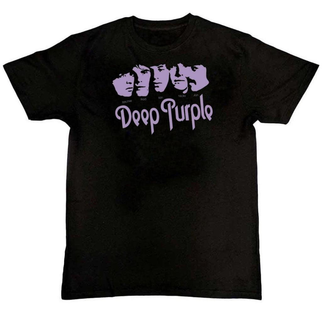 Deep Purple Band Graphic Print Mens T-Shirt