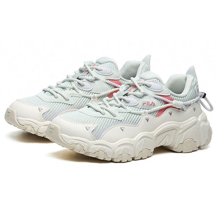 Fila Cat Paw 2.0 Fabric Synthetic Leather Comfortable Fashion Casual Low-Top Dad Sneakers Women Sneakers Shy-Blue F12W124144FBB