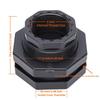 Grey Bulkhead Fitting PVC Plumbing Pipe Fitting Durable Tank Connector Fitting