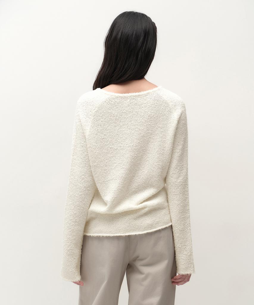 MUSINSA STANDARD WOMAN Women'S Fluffy Boat Neck Knit [Ivory]
