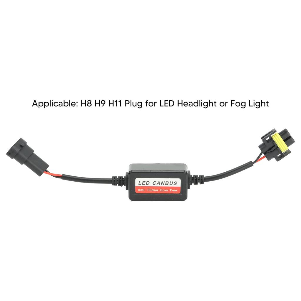 Anti-flicker Resistive Decoder, Wear-resistant H8 H9 H11 LED Canbus