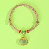 Dragon Boat Festival Tassel Pendant: Five-Color Pink Zongzi String with Gourd for Peace and Health