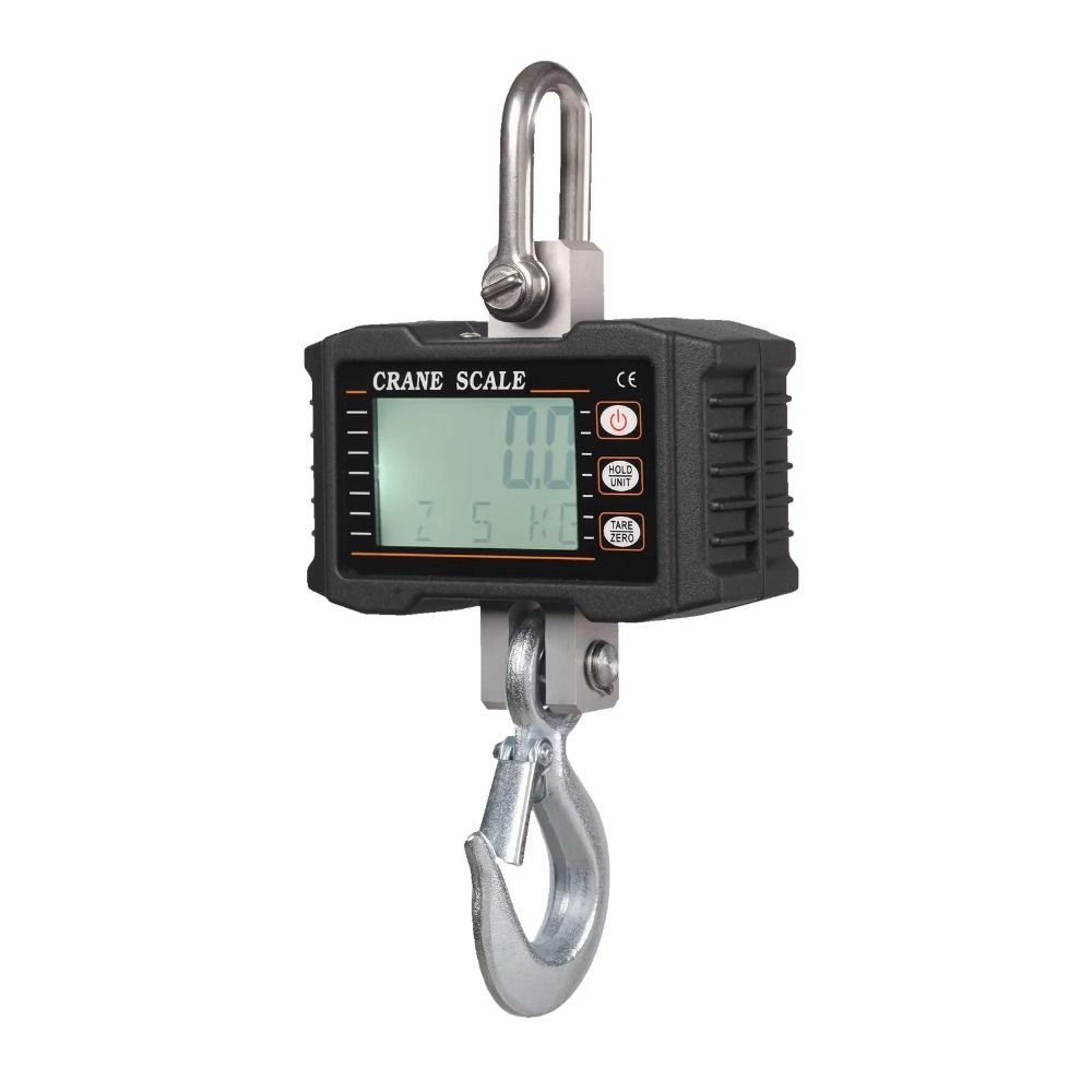 Aluminum Construction Heavy Duty Crane Scale 1000kg Capacity Digital Weighing Scale  Dock Settings