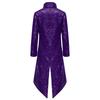 Chlapecký steampunkový frak gotický viktoriánský dlouhý kabát flitry bunda středověký halloweenský kostým frock coat outfit