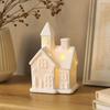 Christmas Ceramic House Tabletop Decoration for Holiday Shelf Display