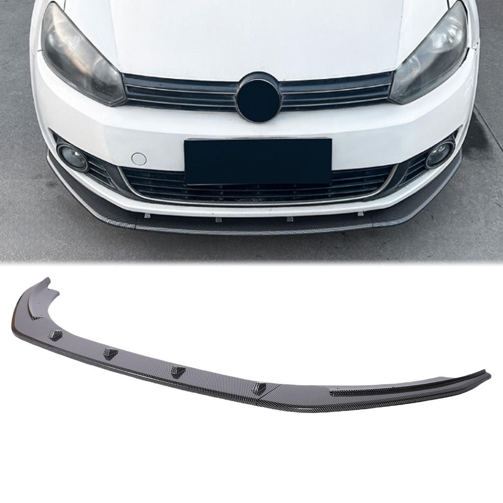 Front Bumper Lip Spoiler Stylish Front Spoiler Splitter Chin Diffuser Protector Body Kit Replacement For 6 MK6 Standard 2008-2012