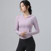 Thin Summer Yoga Jacket: Light Hooded Zip-Up, Quick-Dry, Long Sleeve, Sun Protection for Running