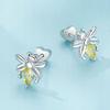 Fraise Bee Earrings S925 With Cubic Zirconia