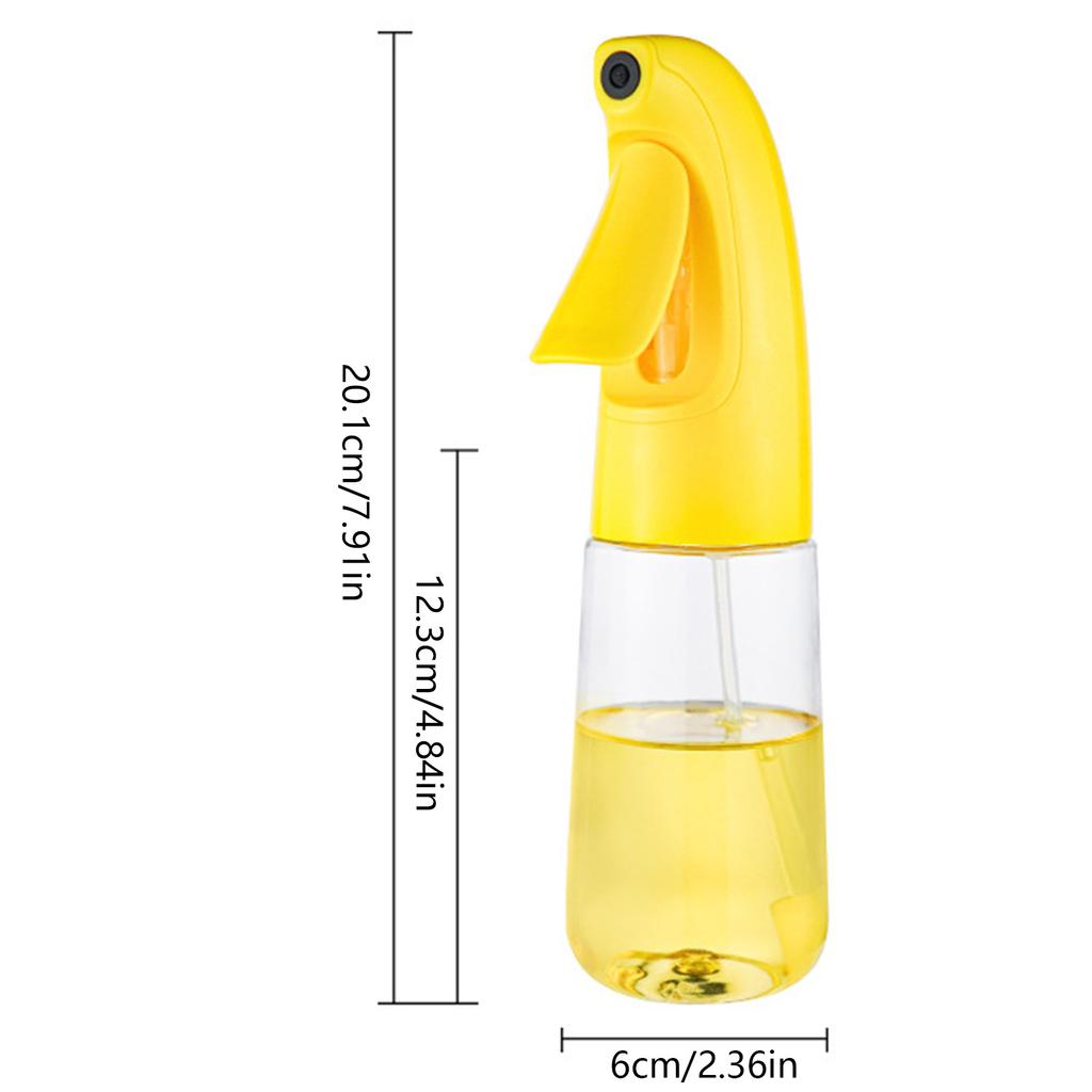 Kitchen Oil Sprayer for Cooking Plastic/Glass Food Grade 2 in 1 Spray & Pour Oil Dispenser for Air Fryer Salad Frying BBQ