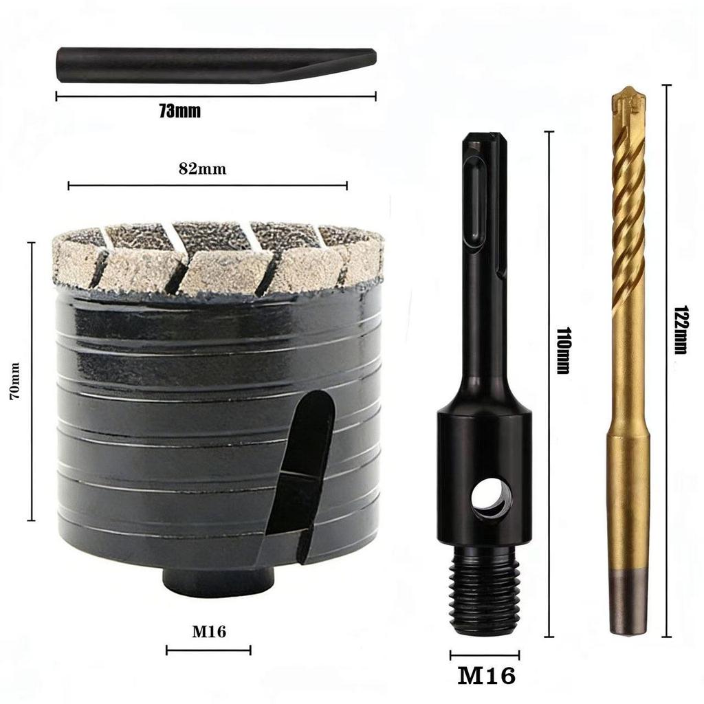 M16 Sintered Diamond Hole Opener Drill Bit for Dry Drilling