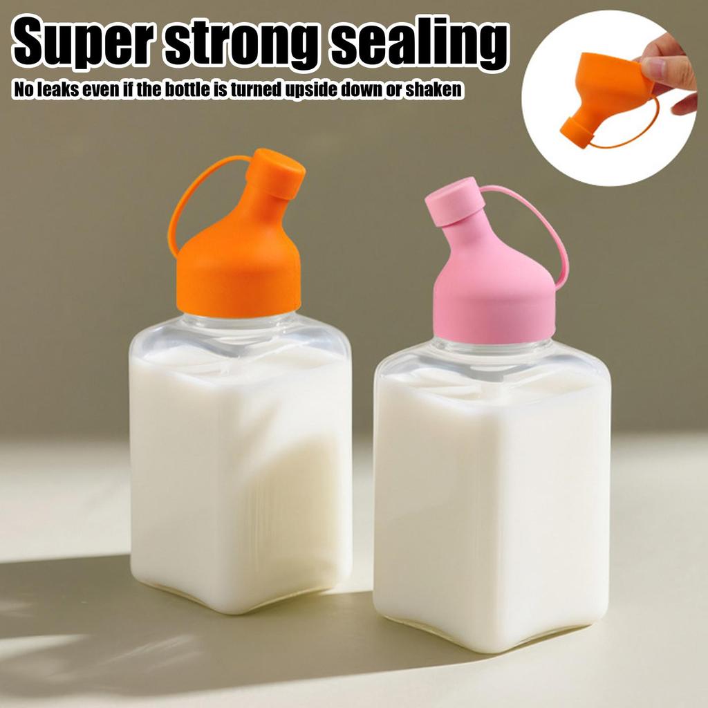 Milk Container Lids Silicone Milk Jug Pour Spout Covers Replacement Lid for Family Kitchen Pantry Refrigerator Travel Picnic