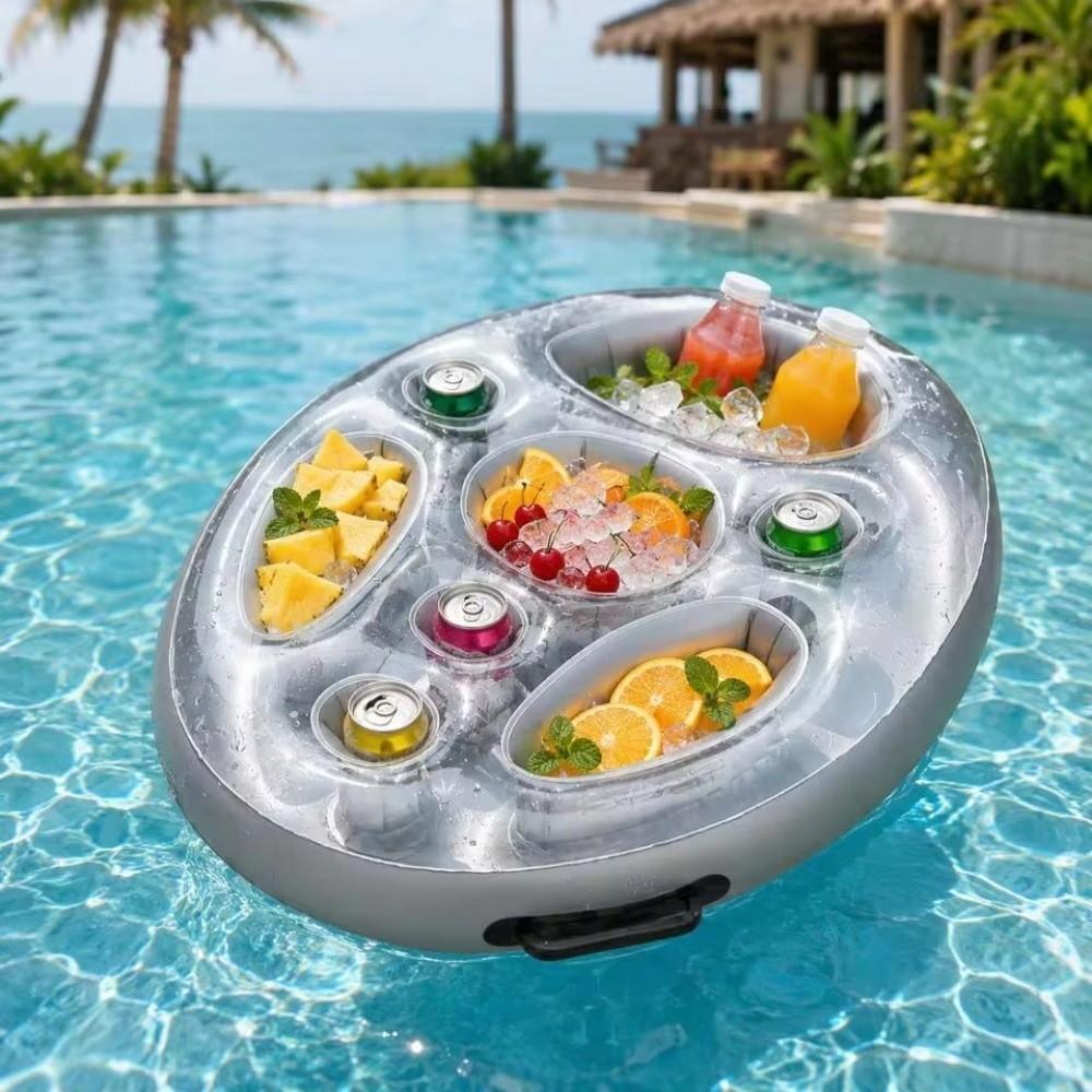 Blow Up Design Inflatable Pool Float PVC Material Floating Bar Tray Swimming Accessory
