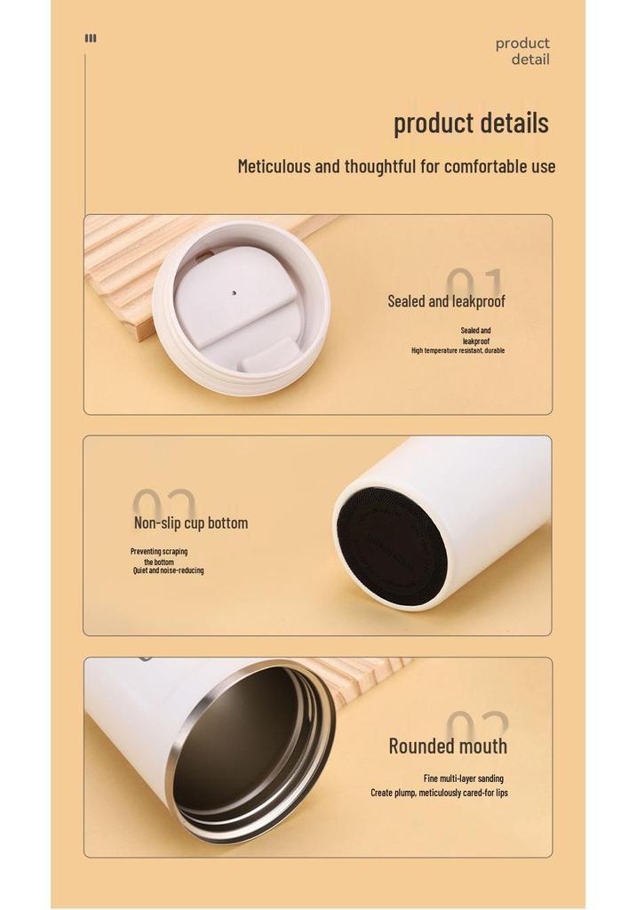 Second Gen Stainless Steel Insulated Coffee Travel Mug - Portable 304 Car Cup with Custom Logo
