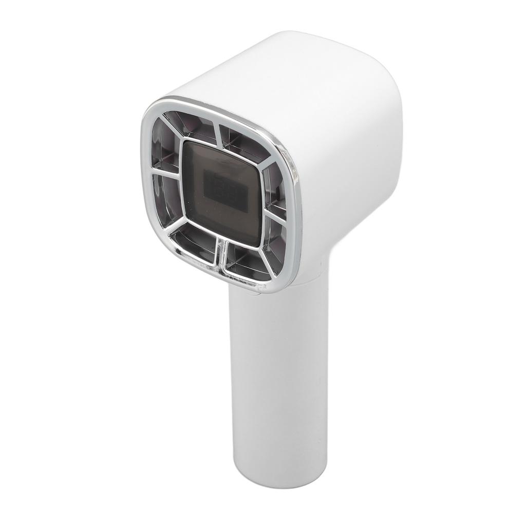 Handheld Portable Turbocharged Fan White 3 Speed High Wind Power USB Charging Small Handheld Fan